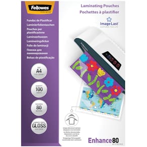 Laminat FELLOWES A4 80mic klar 100/fp