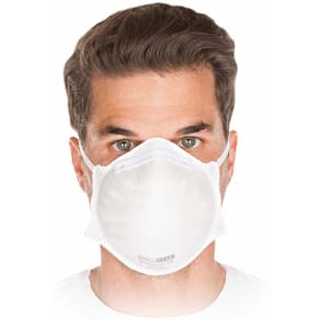 Ansigtsmaske non-woven hvid, 10 stk