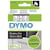 Labeltape DYMO D1 12 mm sort på transparent, 7 m