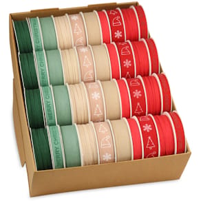 Zierbandpräsenter präsent, Weihnachten, 40-tlg., Leinen