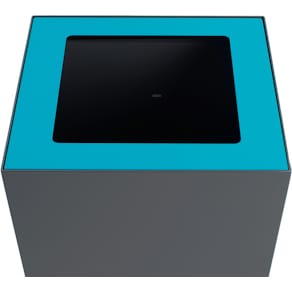 Deksel V-Part top voor modulaire afvalbak, 85 l & 90 l, blauw