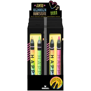 Buntstifte MOSES.VERLAG Regenbogen, Jumbo, Neon