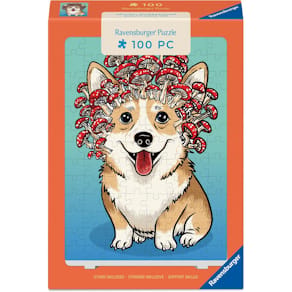 Minipuzzle Ravensburger, 100 Teile, Corgi-Pilz