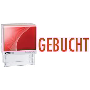 Selbstfärbestempel COLOP Printer, GEBUCHT, schwarz/rot
