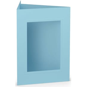 Passepartoutkarte Rössler Paperado, B6, aqua