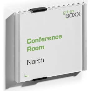 Türschild Durable INFO SIGN, 149 x 148,5 mm, metallic-silber