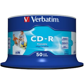 CD-R VERBATIM 700MB Printable 50/FP
