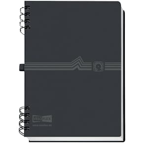 Telefonspiralbuch VELOFLEX, A5, schwarz