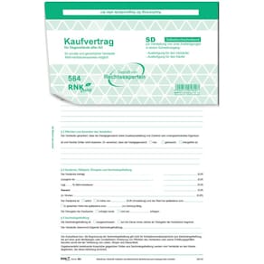 Kaufvertrag RNK Universal, DIN A4, selbstdurchschreibend, 2 Blatt