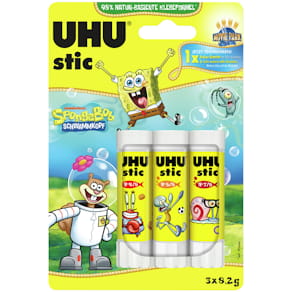 Klebestift UHU stic, 3 x 8,2 g, BTS 2026, gelb