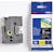 Tape Brother TZe voor P-Touch, 9 mm, wit op zwart