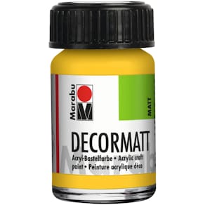 Acrylfarbe Marabu Decormatt, mittelgelb, 15 ml