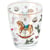Wasserglas AMBIENTE Weihnachtsschaukelpferd, 0,25 l