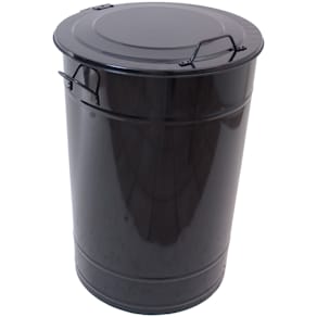Avfallstunna med lock Greger 160 liter svart