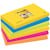 Notitieblok Post-it Super Sticky Carnival, 90 vel, ft 76 x 127 mm