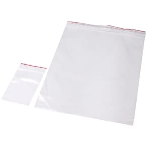 Lynlåspose 50 µm, 60x250 mm, LDPE klar, uden tryk, 1000 stk