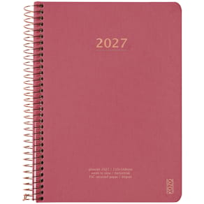 KOZO Kalender 2027 A5 Vecka per uppslag Guava Pink