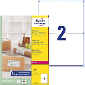 Etikett AVERY QuickPEEL A5 199,6x143,5mm 200/FP
