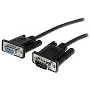 StarTech.com 2m Black Straight Through DB9 RS232 Serial Cable