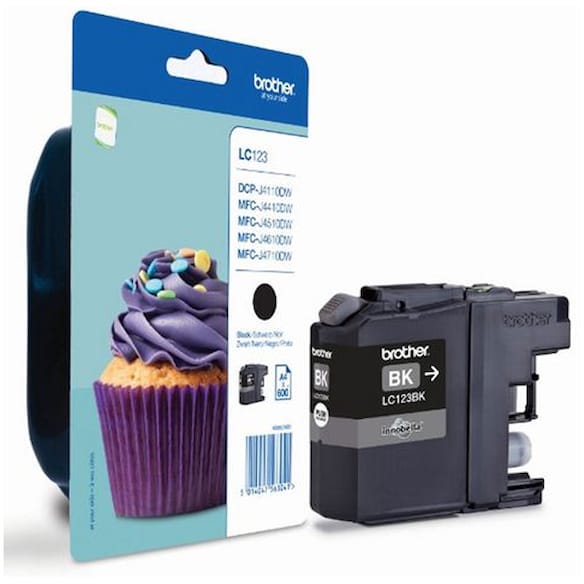 Blekk BROTHER LC123BK sort