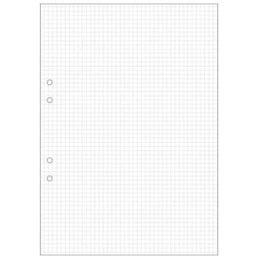 Lösblad A4, hålat, rutat, 500/fp