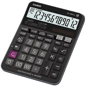 Bordsräknare Casio DJ-120D, 140x191x35mm