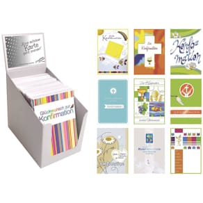 Grußkarte PAPER STYLE Konfirmation, mit Umschlag, bunt