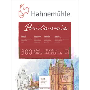Aquarellblock Hahnemühle Britannia 24x32 cm 300 g/m² 12 Blatt