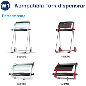 Industritorkrulle TORK Basic Vit stor W1