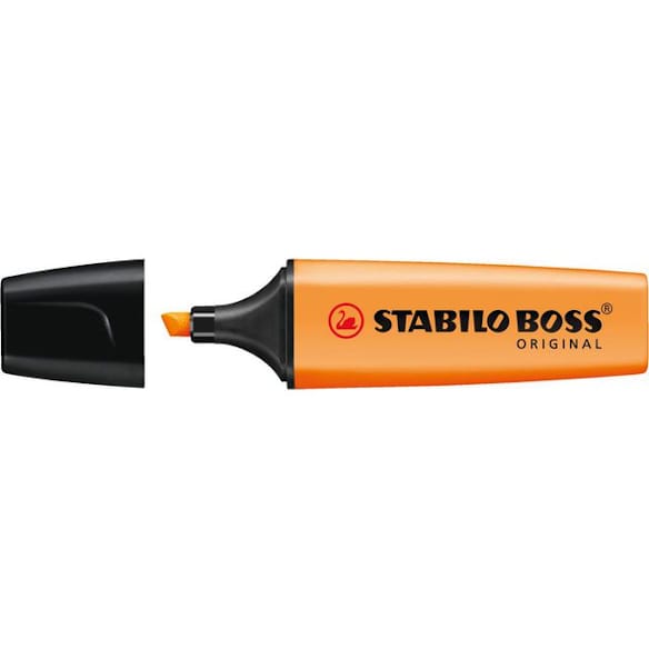 Tekstmarker STABILO Boss oransje 10st