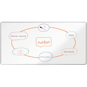 Whiteboard Premium Plus Stål 240x120 cm