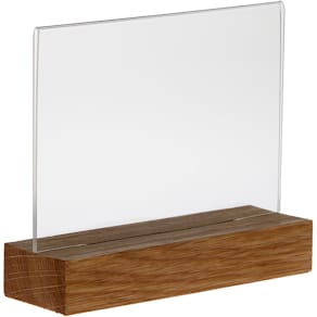 Folderhouder Europel Premium, met houten T-voet, ft A6, liggend