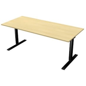 Bord El 180x80cm björklaminat/svart