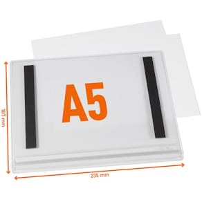 Plastf DURABLE vattentål A5 magnet 5/fp