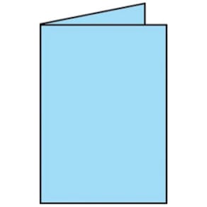 Faltkarte Rössler Paperado, A5 HD, aqua