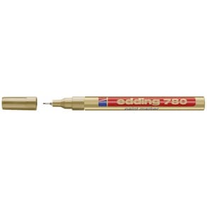 Lakmarker edding 780, 0,8 mm rund, guld, pk/10