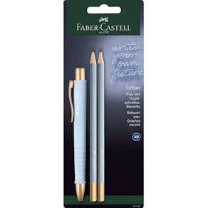Schreibset Faber-Castell Poly Ball Urban, 3-tlg., sky blue