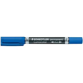 Permanentmarker STAEDTLER Lumocolor duo, blau