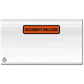 Paklijstenvelop Zonder merk Documents enclosed, ft C6 165 x 122  