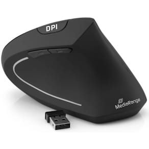Maus MediaRange, optisch, schwarz, rechts