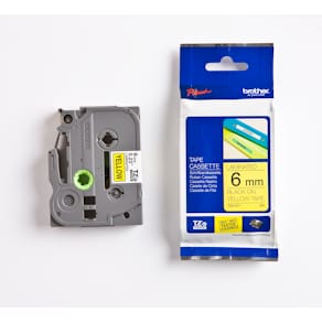 Brother TZe tape 6mmx8m black/yellow