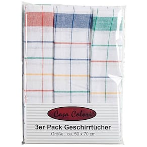 Geschirrtuch Karo, 3er Pack
