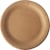 Bord Conpax Pure, rond, bruin, diameter 23 cm, karton, pak van 50