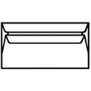 Kuverter sideåbning hvid, selvklæbende 90 g, 500 stk