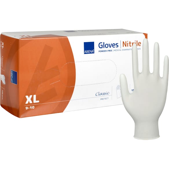 Handske Nitril Pudfr.XL.vit150
