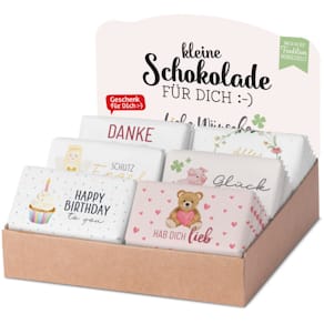 Schokolade FÜR DICH Liebe Wünsche, sortiert