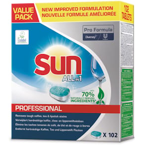 Geschirrspültabs Sun Professional All-in-1 Extra Power, 102 Stück
