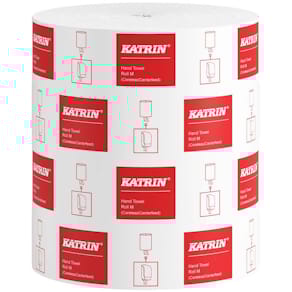 Aftøringsrulle Katrin M, 1‑lags hvid 205 mm x 320 m, 6 ruller