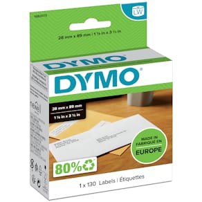 Etikett DYMO LW 450, 28x89mm, 130/FP