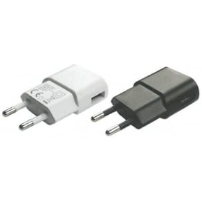 USB-Netzladestecker SKW, sortiert (schwarz/weiß)